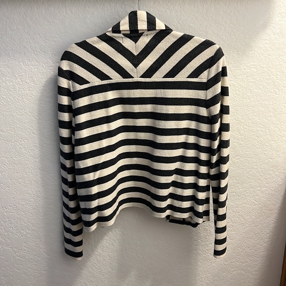 Anne Taylor Loft Stripe Linen Blazer Size Large - Picture 3 of 7